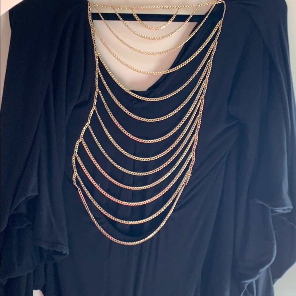 Sky Brand Chain Back Dolman Sleeve Dress M